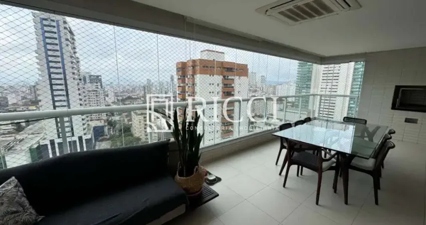 Apartamento de alto padrão no boqueirão, santos-sp: 4 quartos, 3 suítes, 5 banheiros, 3 vagas - 167,73m²