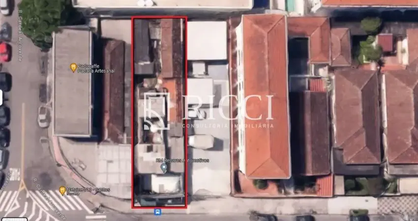 Terreno comercial à venda no Macuco, Santos