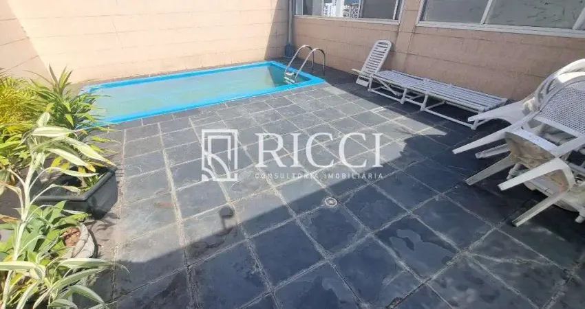 Cobertura na ponta da praia em santos para retrofit, 3 dormitórios sendo 3 suites