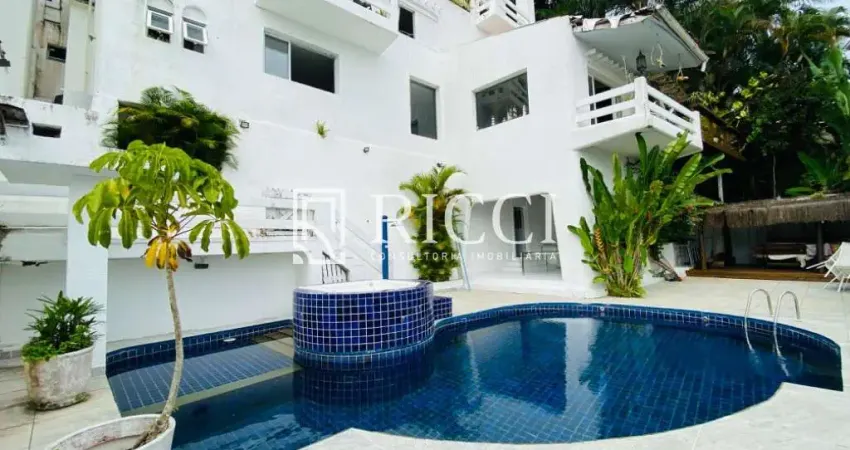 Linda mansão com 5 suítes e vista mar em condomínio fechado no guarujá !!!