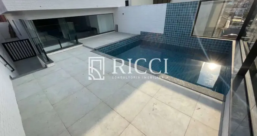 Casa nova no boqueirão casa de alto padrão com 4 suítes à venda em santos - boqueirão