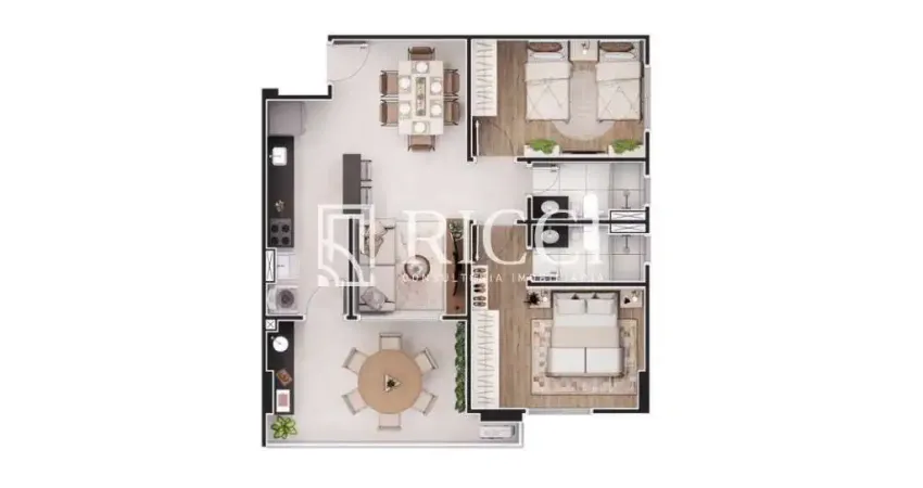 Apartamento com 2 quartos à venda na Vila Luis Antônio, Guarujá 