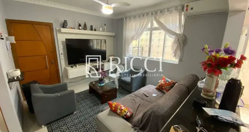 Imperdível oportunidade: apartamento à venda em santos-sp, no marapé, com 2 quartos, 1 sala, 1 banheiro, 1 vaga de garagem com  quintal !