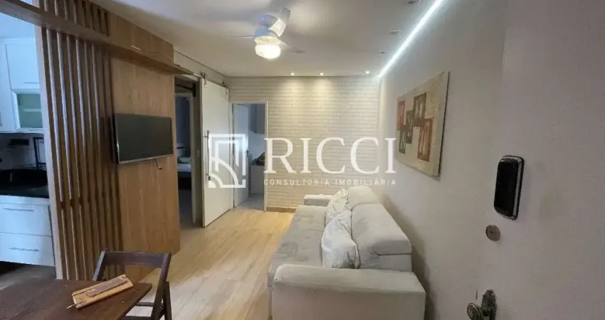 Apartamento à venda em santos-sp: 2 quartos, 2 salas, 1 banheiro, 1 vaga, 52,31m² na pompéia. imperdível!