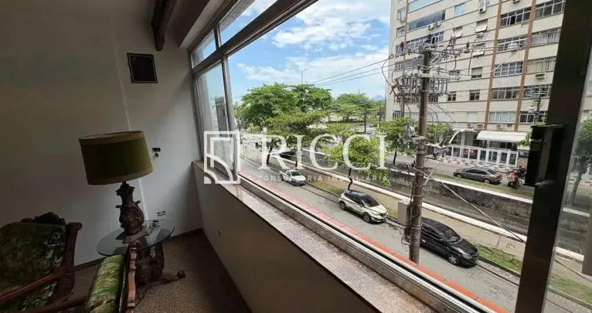 Apartamento à venda em santos -sp no gonzaga: 3 quartos, 1 suíte, 3 salas, 3 banheiros, 1 vaga, 126m²