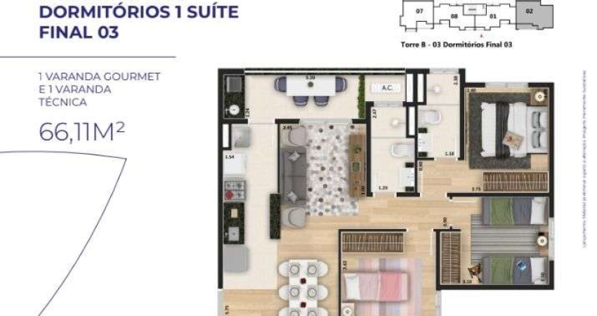 Apartamento LANÇAMENTO 3 dormitorios 1 suites  para venda  em Sorocaba no bairro Altos da Boa Vista