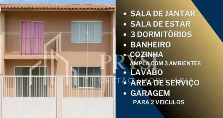 Sobrado com 3 quartos para locação na rua josé hauer-uberaba
