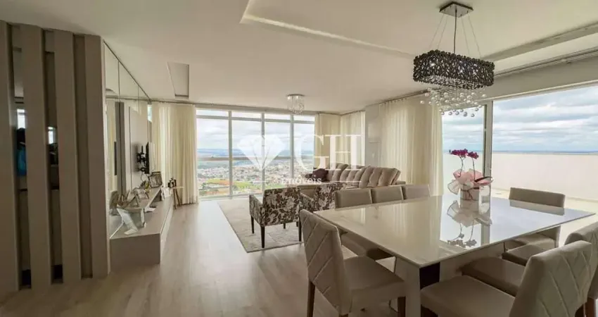 Cobertura, 208 m² - venda por r$ 1.500.000 ou aluguel por r$ 7.200/mês+ taxas -ed. platinum oficinas - ponta grossa/pr