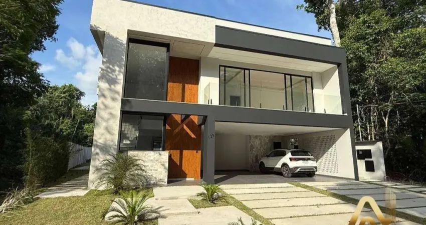 Casa de alto padrão com 4 suítes à venda no cond. alphaville 4, 440 m² por r$ 3.600.000 - ponta negra - manaus/am