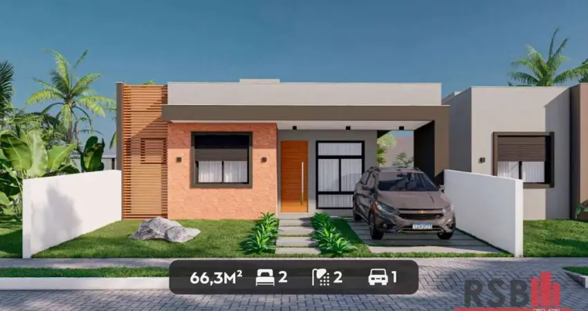 Casa com 2 dormitórios à venda, 66 m² por R$ 450.000 - Novo Passo - Passo de Torres/SC