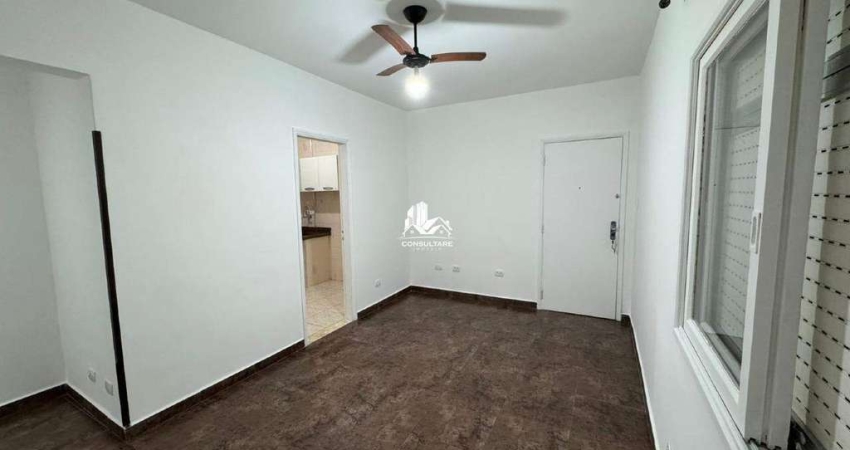 Apartamento para locação no José Menino, Santos – 1 dormitório + dependência de serviço, REF: 4997ADM