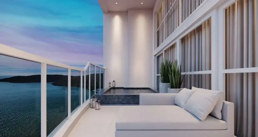 Residencial Navegantes: Apartamento duplex com 4 suítes, 4 vagas, lazer completo e vista para o mar na Ponta da Praia.