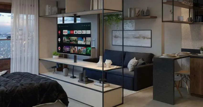 Studio garden em edifício alto padrão em são vicente, em construção cod 5414 cps