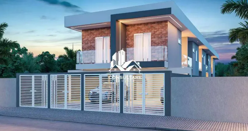 Casa sobreposta em villagio com 2 dormitórios a venda em são vicente