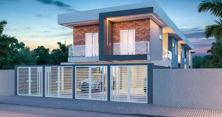 Casa sobreposta em villagio com 2 dormitórios a venda em são vicente