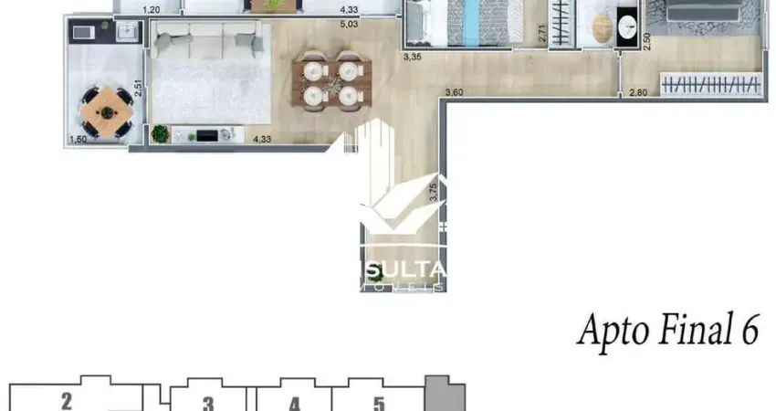 Apartamento com 1 dormitório e área de lazer, entrega em dez/25 , a partir de 430.000,00 cod 5458 cps