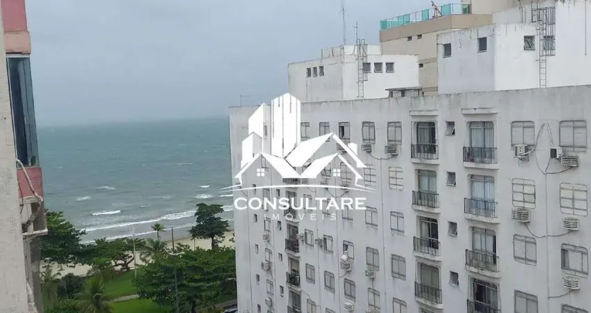 Apartamento à venda 1 dormitório com vista parcial do mar no bairro embaré em santos/sp.