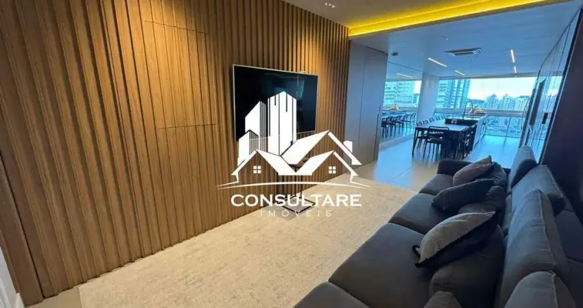 Apartamento alto padrão mobiliado – 1 quadra da praia – aparecida, santos/sp - ref: 5555rm