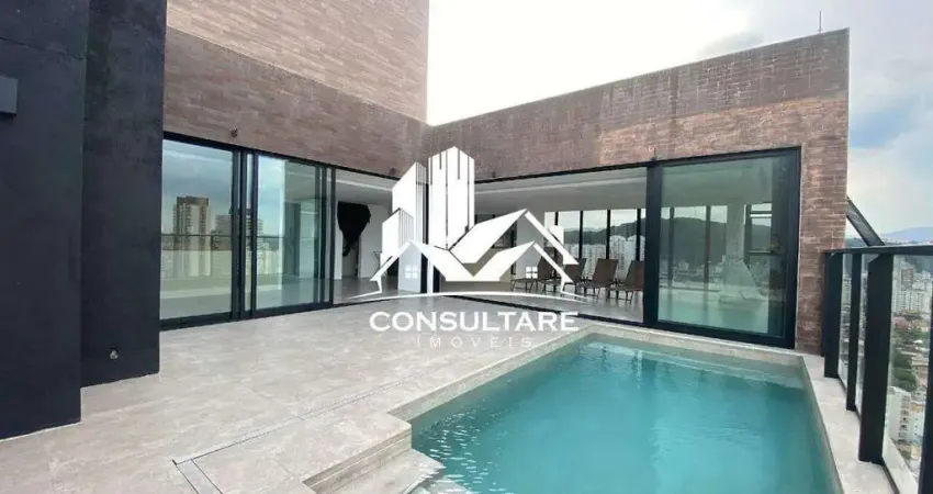 Cobertura com 4 quartos à venda na Avenida Barão de Penedo, José Menino, Santos