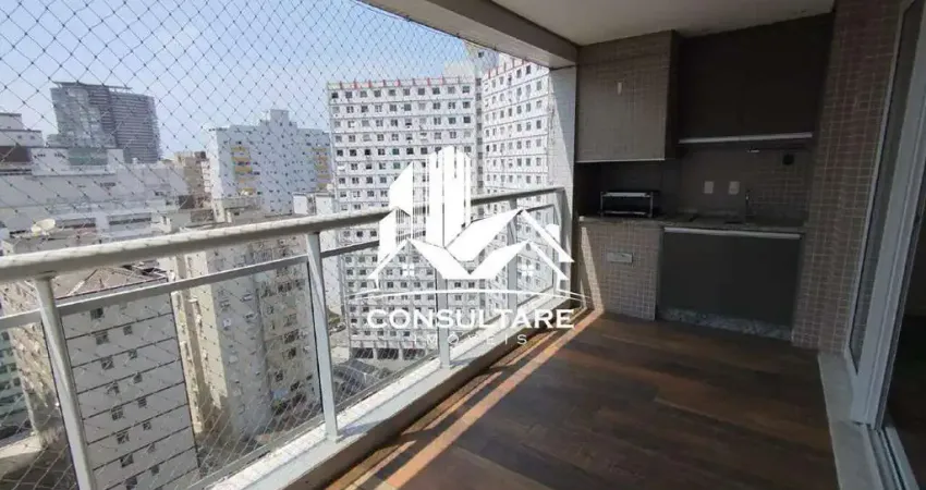 Locação de apartamento 3 quartos e 1 suíte na quadra da praia - bairro - josé menino - santos/sp