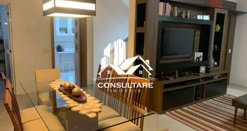 Casa duplex em villagio, com 3 suites, no gonzaga em santos cod:5615 cps