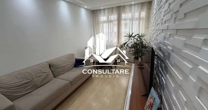 Apartamento mobiliado com 1 suíte e vaga demarcada no marapé – perto da praia!