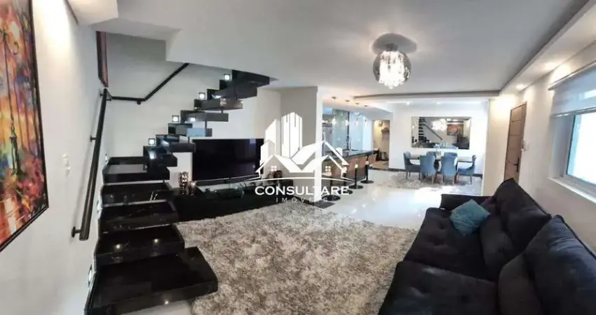 Casa sobrado automatizada e mobiliada – embaré, santos - porteira fechada - ref: 565rm