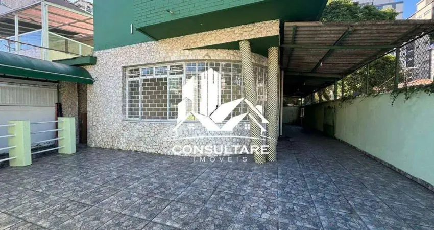 Sobrado com 5 dormitórios para alugar, 291 m² por r$ 9000/mês - embaré - santos