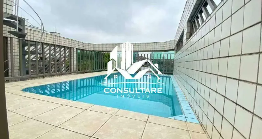 Casa sobreposta alta com 4 suítes e lazer privativo | embaré – santos/sp