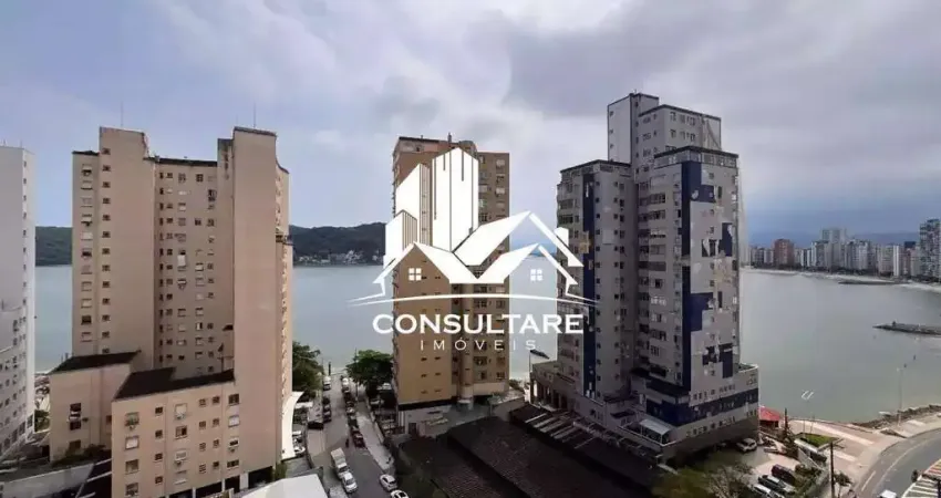 Apartamento 2 dormitórios com vista para o mar – frente, itararé, são vicente