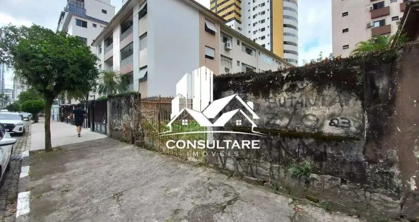 Terreno para alugar, 300 m² por r$ 9.200,00/mês - bairro pompéia - santos/sp
