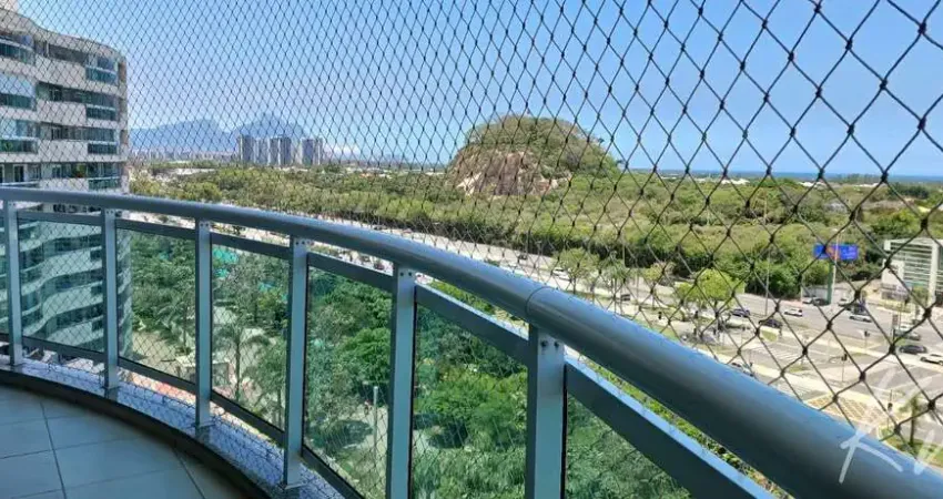 Maravilhoso 2 quartos com suíte andar alta e vista mar 86m2 barra da tijuca