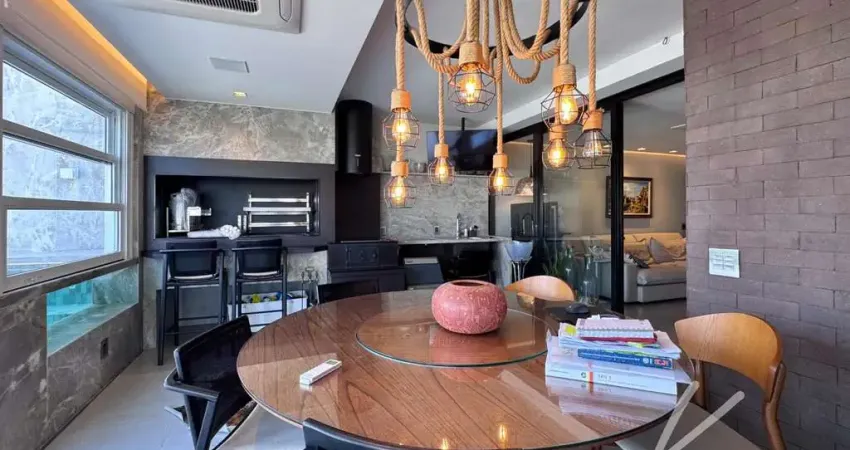 Exclusividade- espetacular cobertura mobiliada linear de 280m2  na península da barra