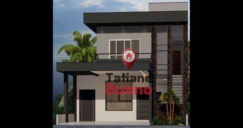 Casa com 3 dormitórios à venda, 160 m² por R$ 629.800 - Chácara Belo Horizonte - Taubaté/SP