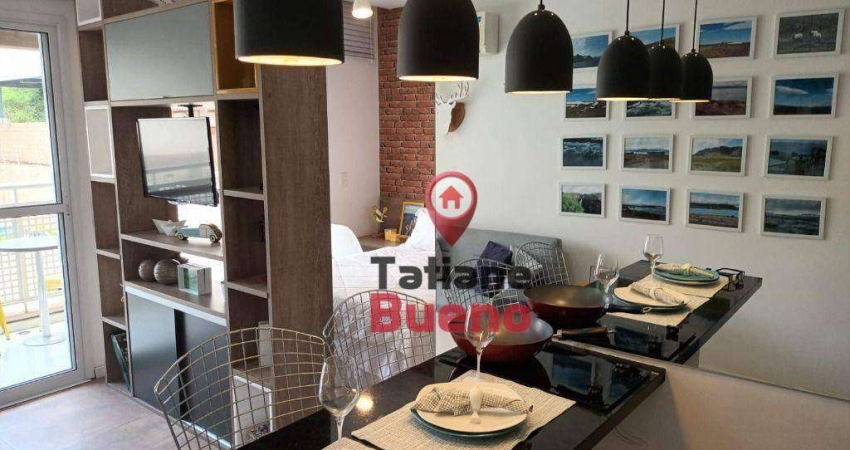 Apartamento com 1 dormitório para alugar, 37 m² por R$ 3.510,00/mês - Centro - São José dos Campos/SP