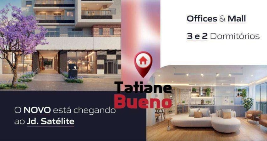 Apartamento com 3 dormitórios à venda, 81 m² por R$ 0 - Jardim Satélite - São José dos Campos/SP