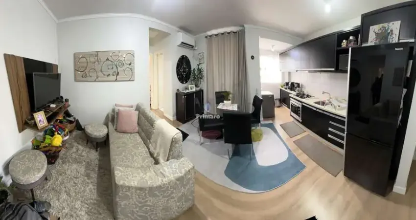 Apartamento a venda semi mobiliado ana maria 2 dormitórios 2 vagas garagem