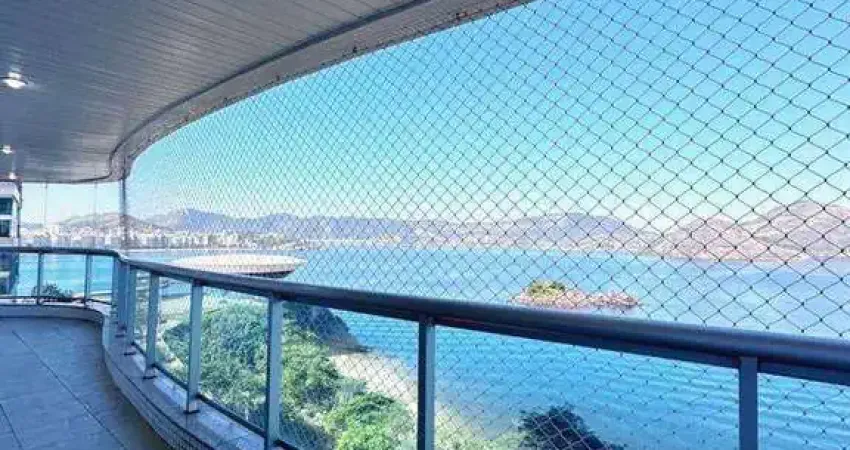 Apartamento com 3 dormitórios à venda, 250 m² por r$ 3.175.000,00 - boa viagem - niterói/rj