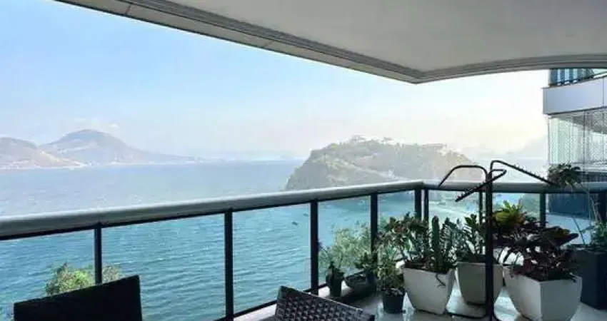 Apartamento com 4 dormitórios à venda, 320 m² por r$ 2.800.000,00 - boa viagem - niterói/rj