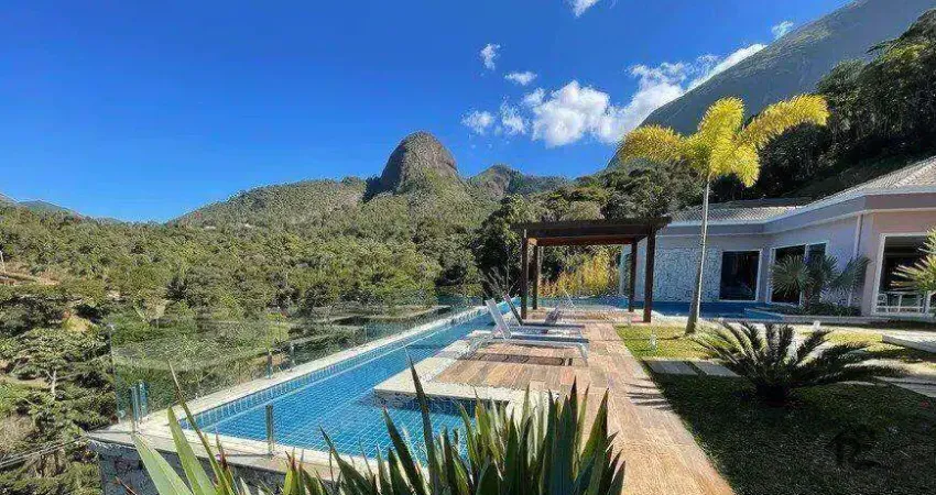 Casa com 5 quartos à venda, 1200 m² por r$ 7.500.000 - araras - petrópolis/rj