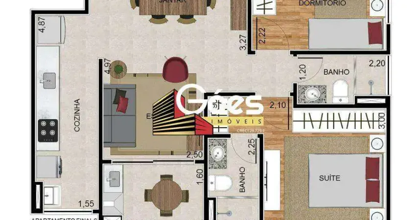Apartamento de 2 quartos à venda na Vila Bocaina em Mauá