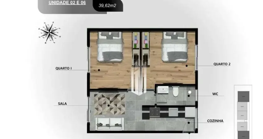 Village com 2 dormitórios à venda, 43 m² por R$ 299.000,00 - Porto Novo - Caraguatatuba/SP