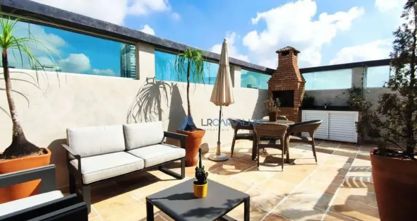 Cobertura com 2 dormitórios à venda, 212 m² por r$ 2.250.000,00 - ponta da praia - santos/sp