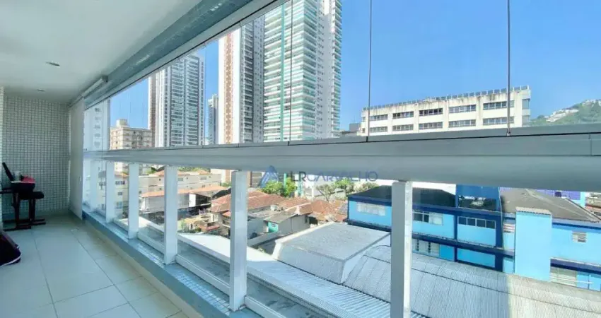 Apartamento com 2 dormitórios à venda, 87 m² por r$ 1.100.000,00 - pompéia - santos/sp