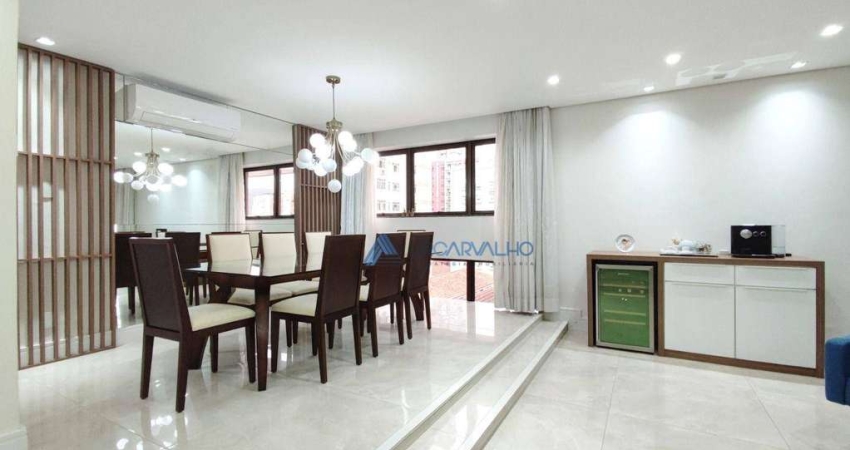Apartamento com 3 dormitórios à venda, 198 m² por R$ 1.600.000,00 - Pompéia - Santos/SP