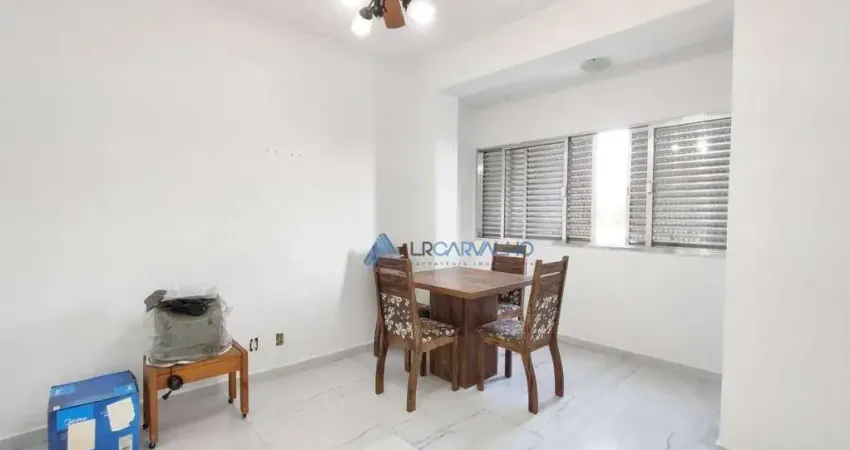 Apartamento em prédio frente a praia com 2 dormitórios à venda, 84 m² por r$ 590.000 - josé menino - santos/sp