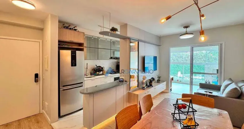 Apartamento com 2 dormitórios à venda, 66 m² por r$ 820.000,00 - josé menino - santos/sp