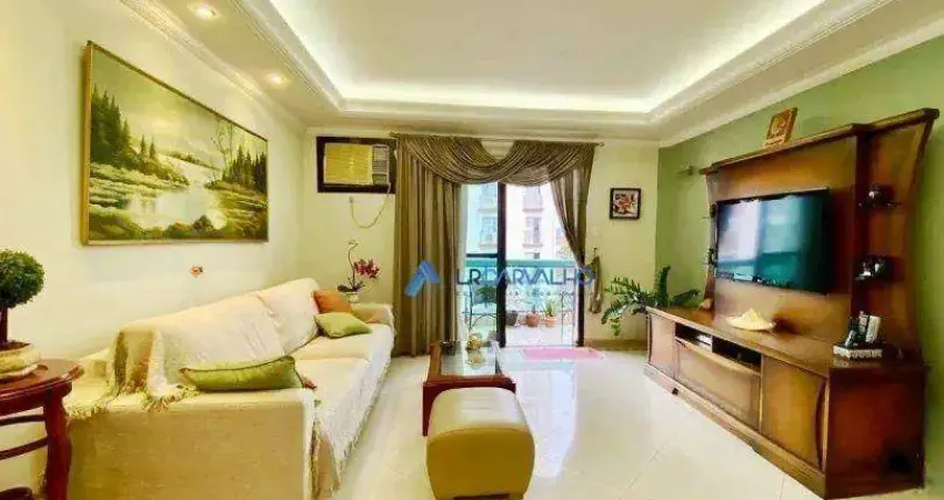 Apartamento com 3 dormitórios e lazer completo à venda, 149 m² por r$ 1.050.000 - embaré - santos/sp