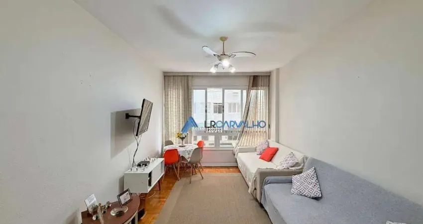 Apartamento com 2 dormitórios à venda, 60 m² por r$ 439.000,00 - embaré - santos/sp