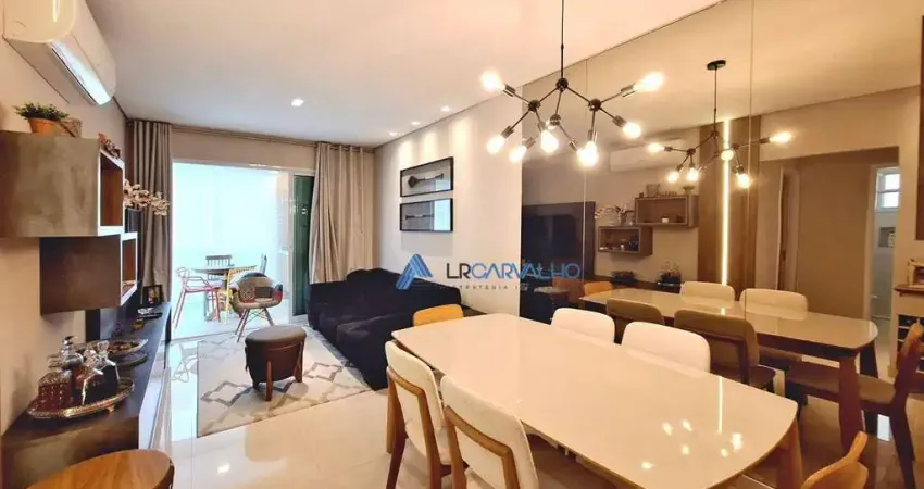 Apartamento com 3 dormitórios à venda, 94 m² por r$ 1.365.000,00 - pompéia - santos/sp